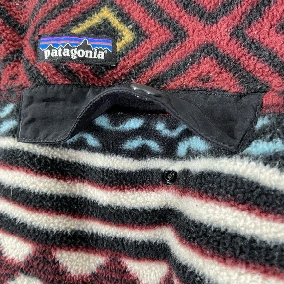 Patagonia Synchilla Sweater men's Medium 1/4 Snap-T Pullover Aztec Saltillo 2016